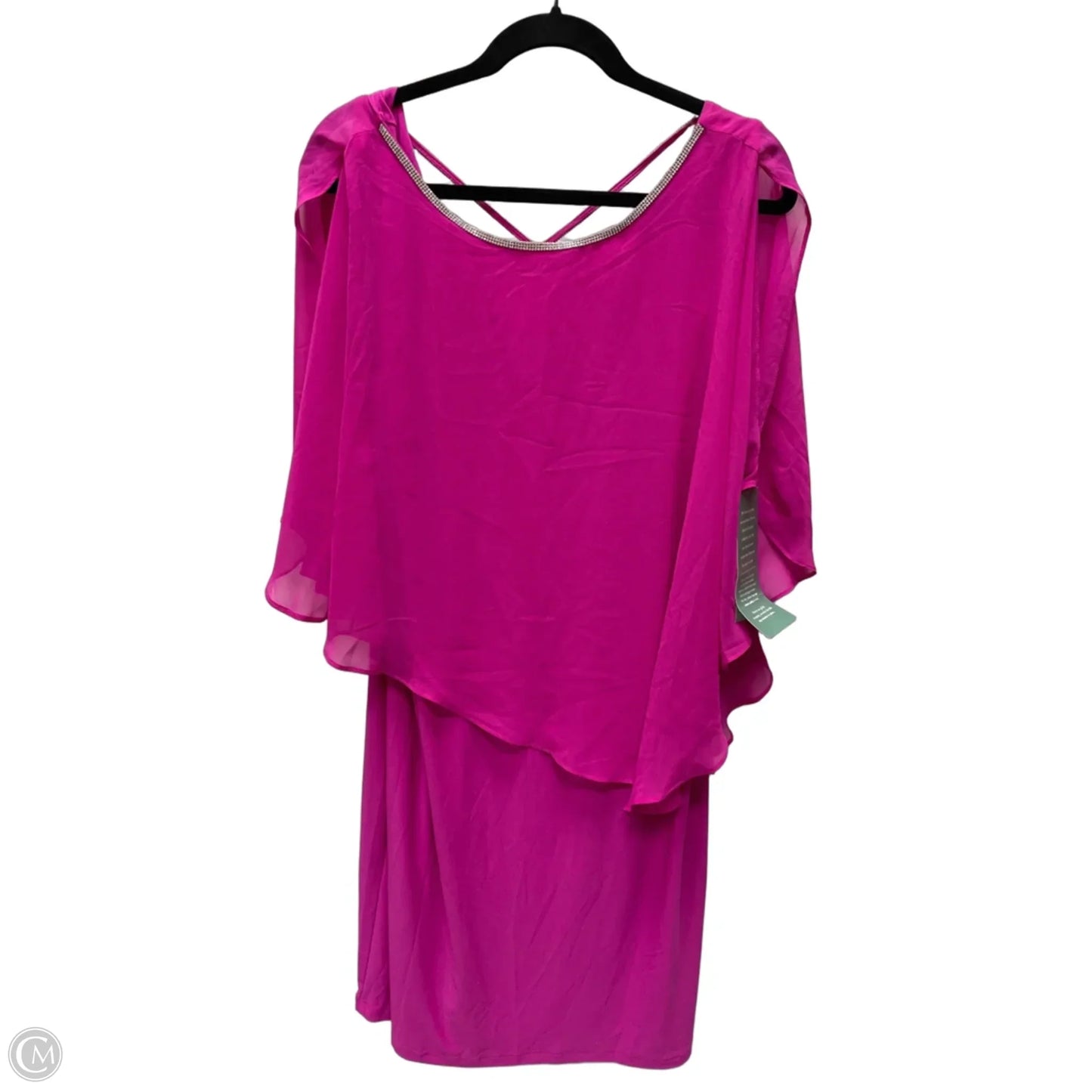 Dress Party Midi By Msk In Pink, Size: Xl