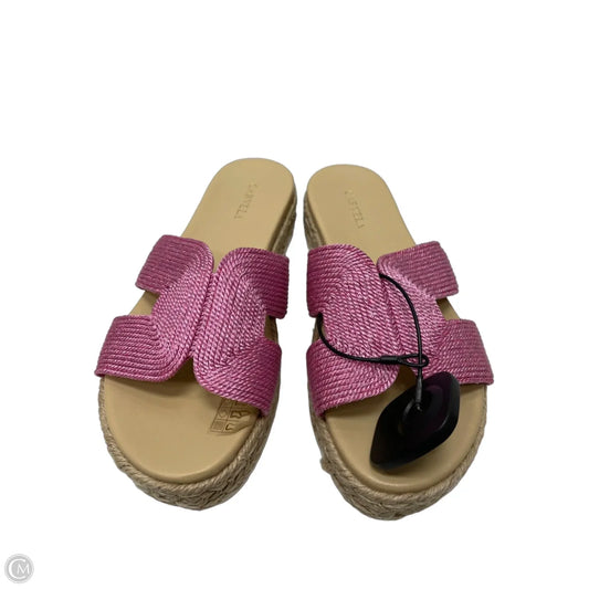 Sandals Heels Platform By Carvela In Pink, Size: 8