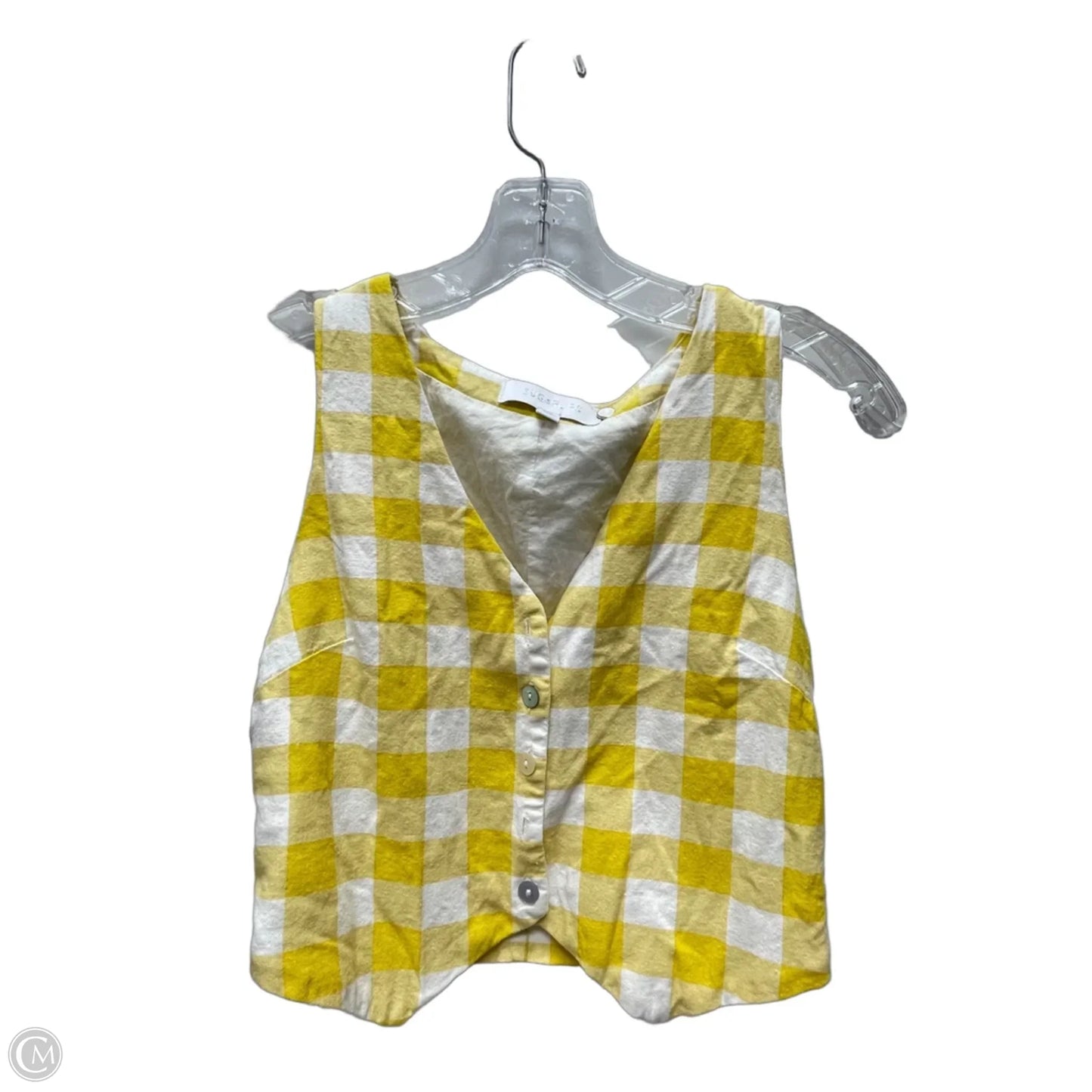 Skirt Set 2pc By Sugar Lips In Checkered Pattern, Size: Xs