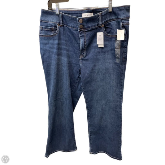 Jeans Wide Leg By Lane Bryant In Blue Denim, Size: 18