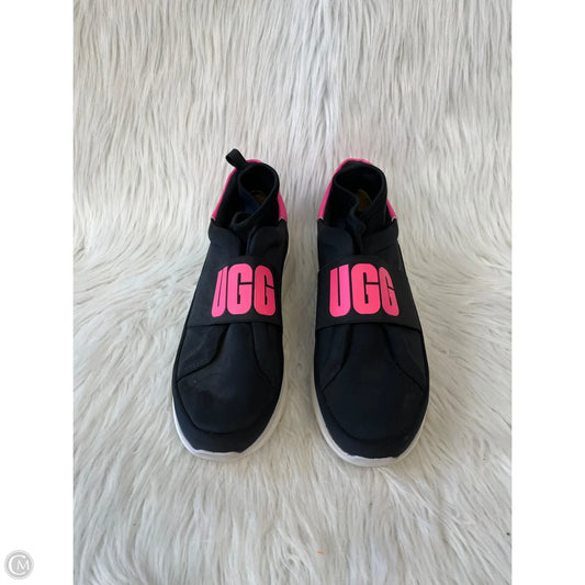 Shoes Designer By Ugg In Black & Pink, Size: 9