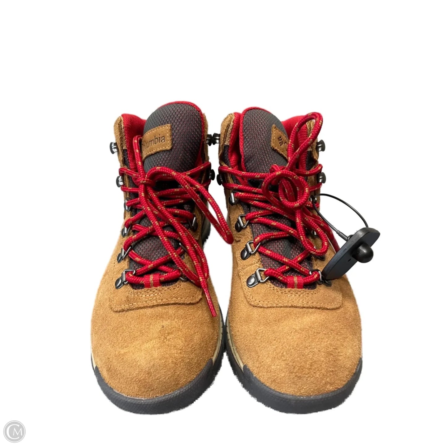 Boots Hiking By Columbia In Red & Tan, Size: 8.5