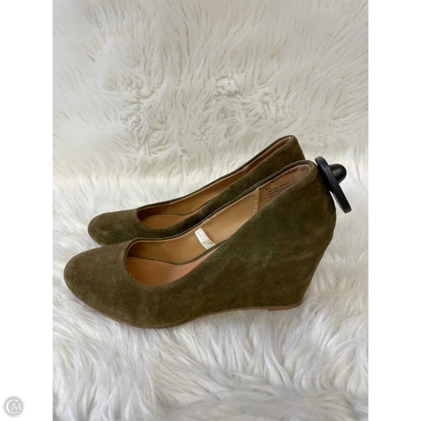Shoes Heels Wedge By Merona In Green, Size: 8.5