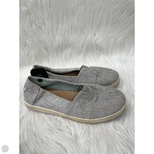 Shoes Flats By Toms In Grey, Size: 7.5