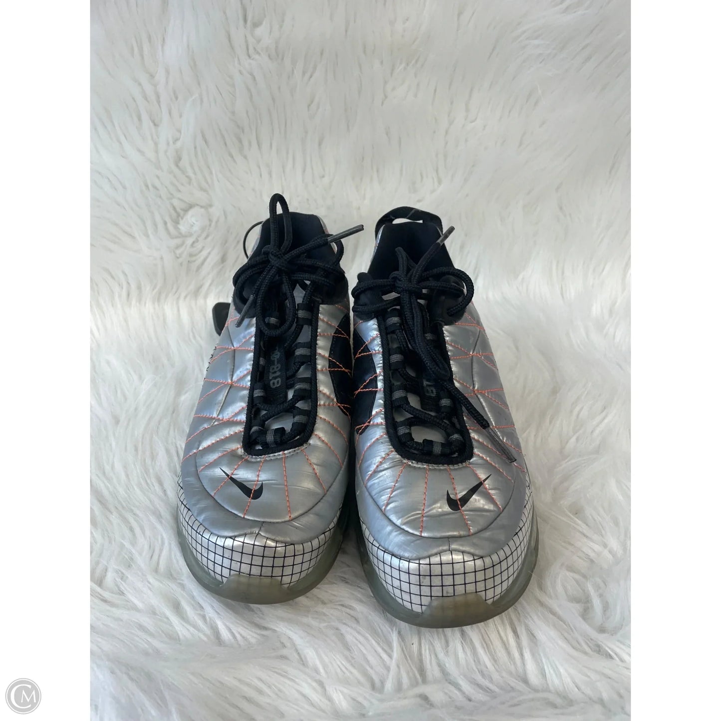 Shoes Athletic By Nike In Grey & Orange, Size: 7