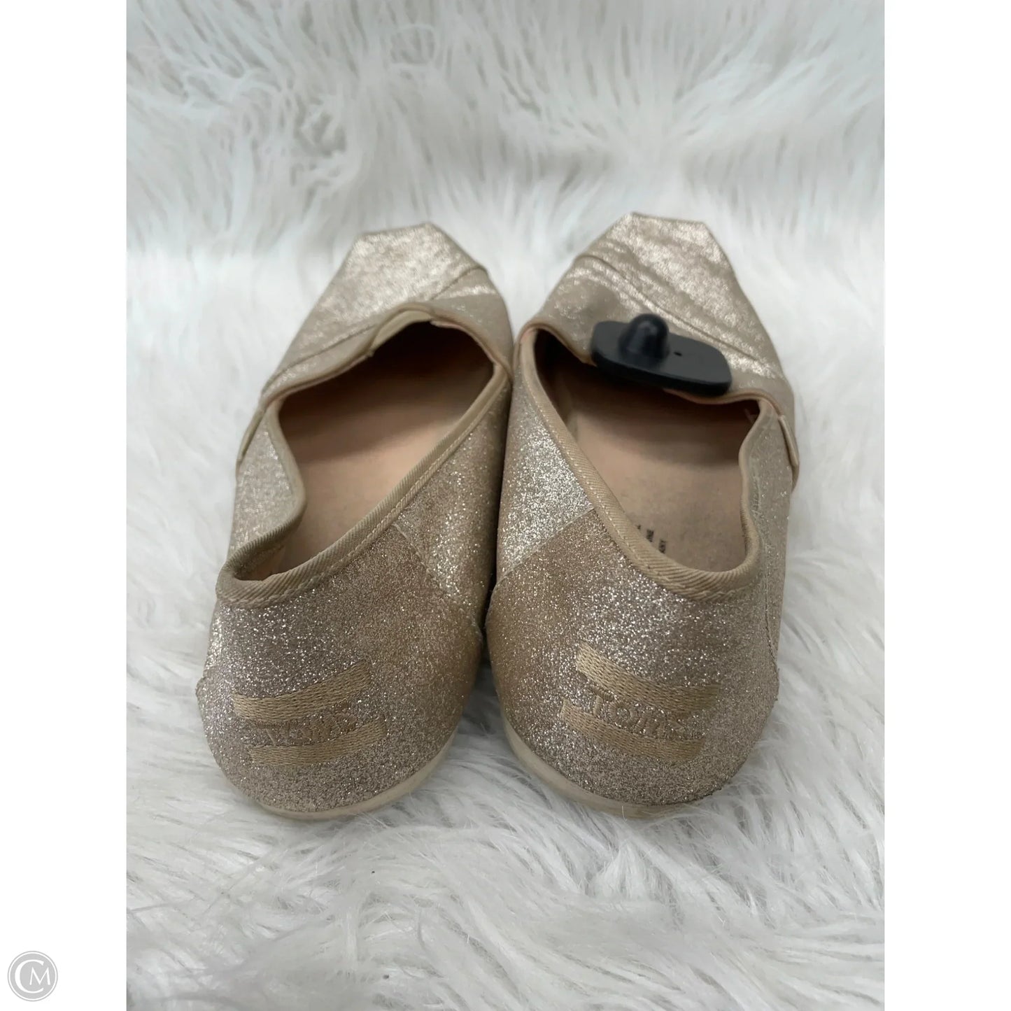 Shoes Flats By Toms In Bronze, Size: 10