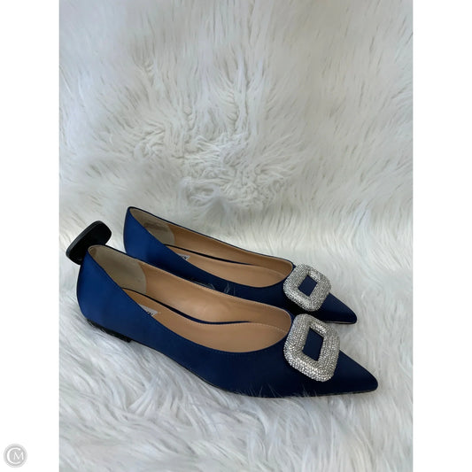 Shoes Flats By Steve Madden In Blue & Silver, Size: 9
