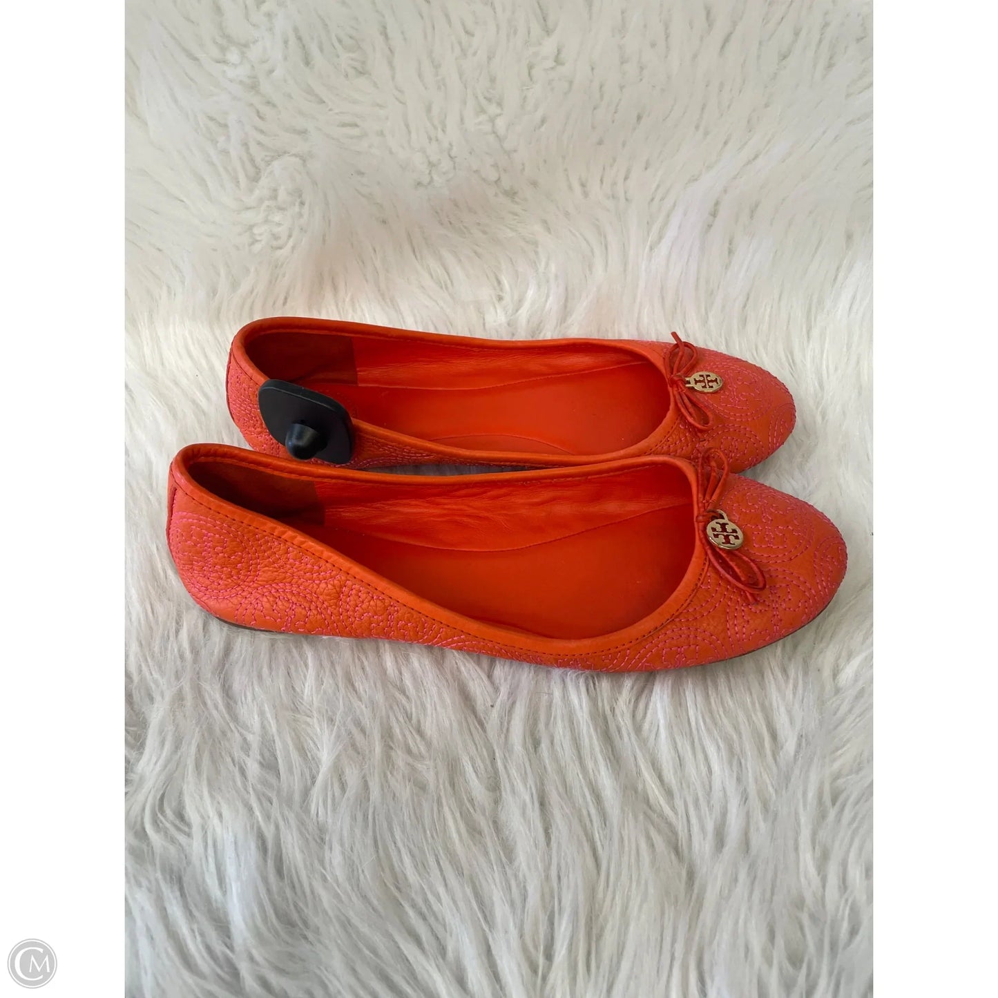 Shoes Designer By Tory Burch In Orange, Size: 10