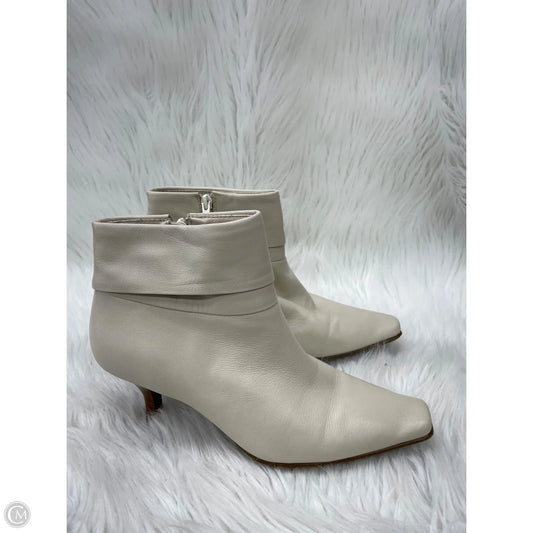 Boots Leather By Liz Claiborne In Cream, Size: 8