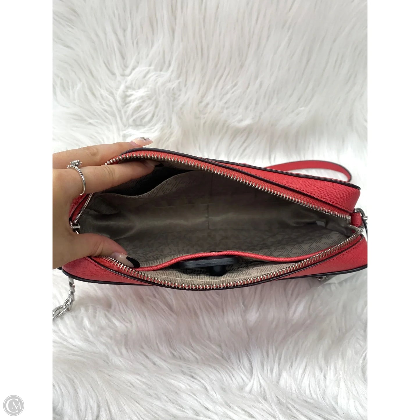 Crossbody Designer By Michael Kors, Size: Medium