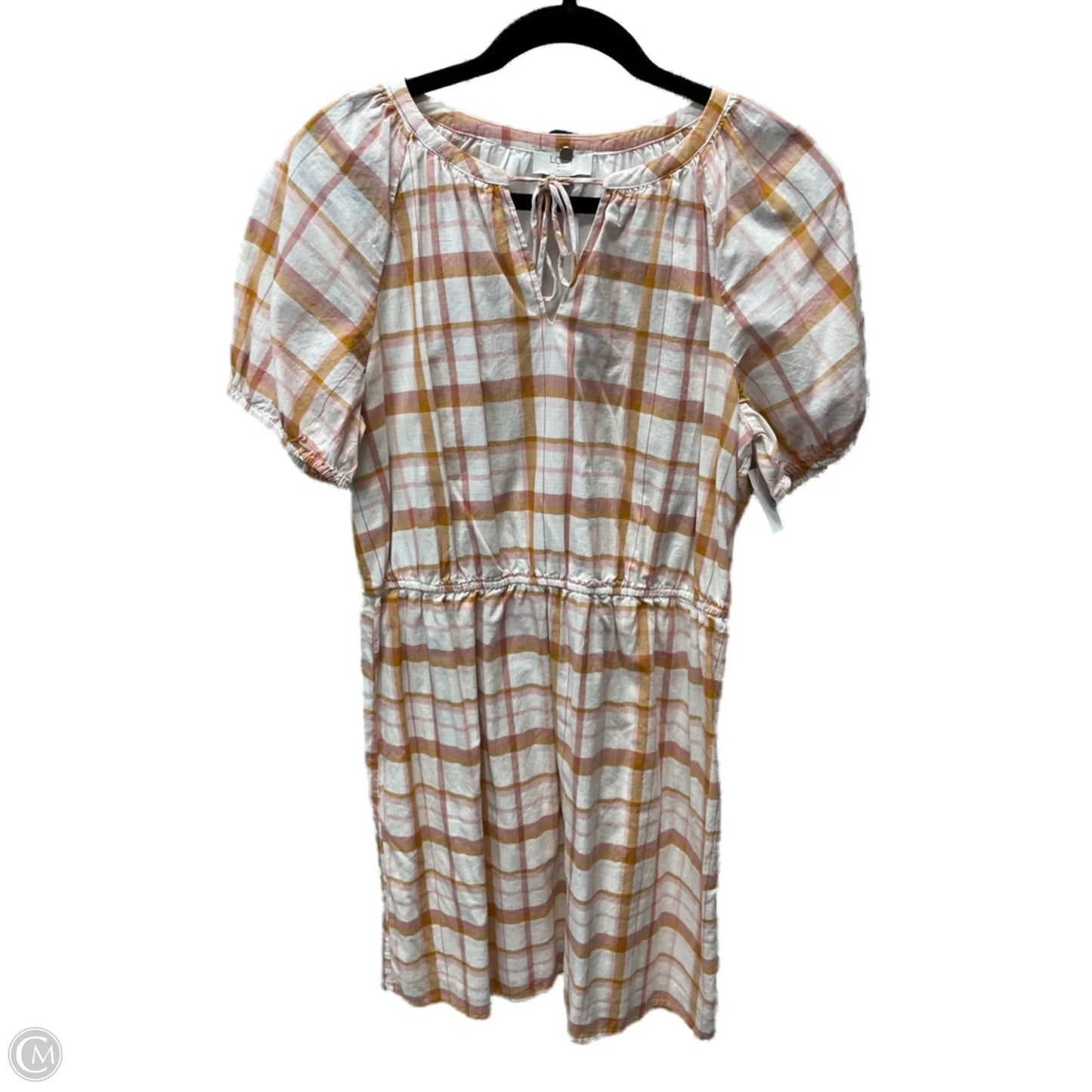 Dress Casual Short By Loft In Plaid Pattern, Size: L