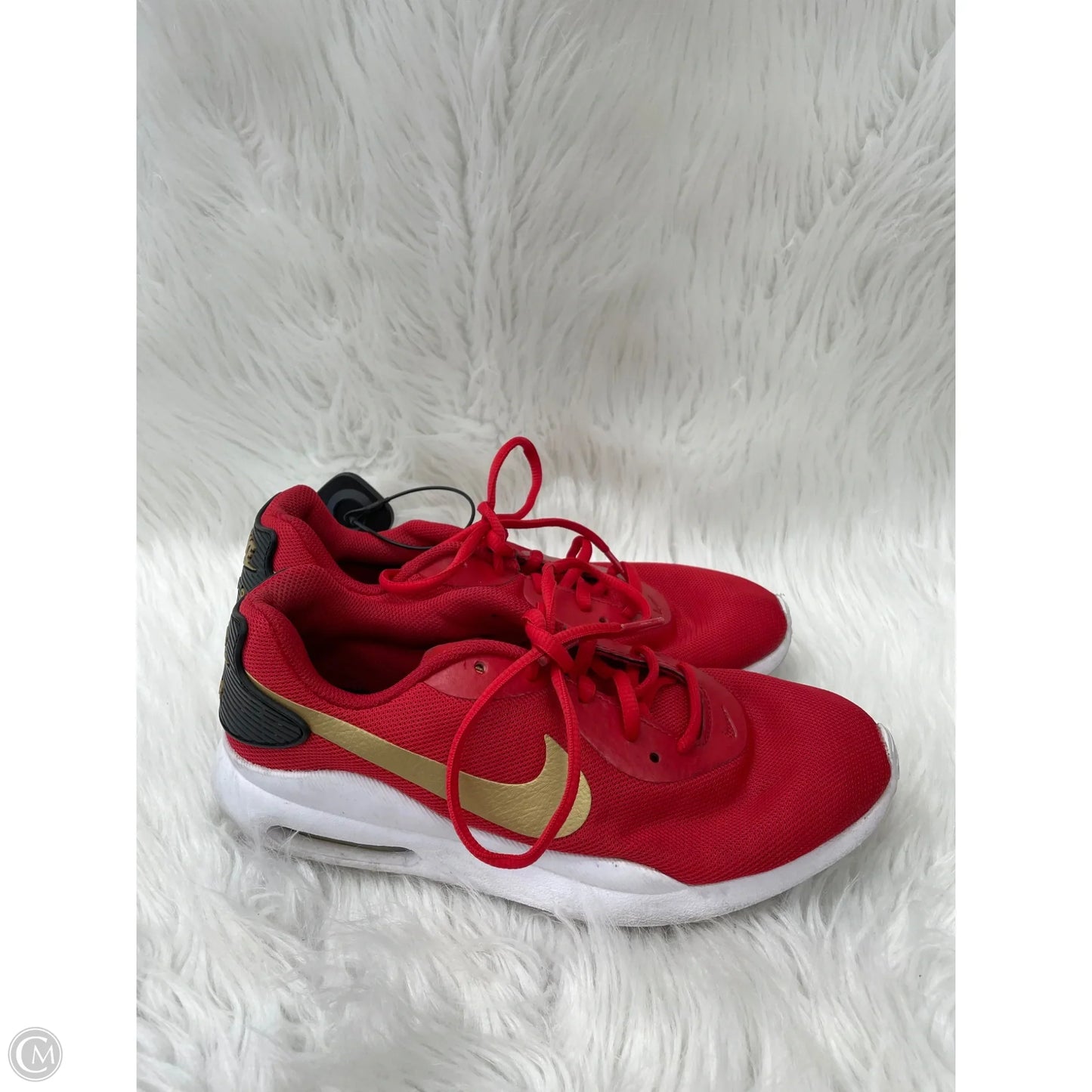 Shoes Athletic By Nike In Gold & Red, Size: 7.5