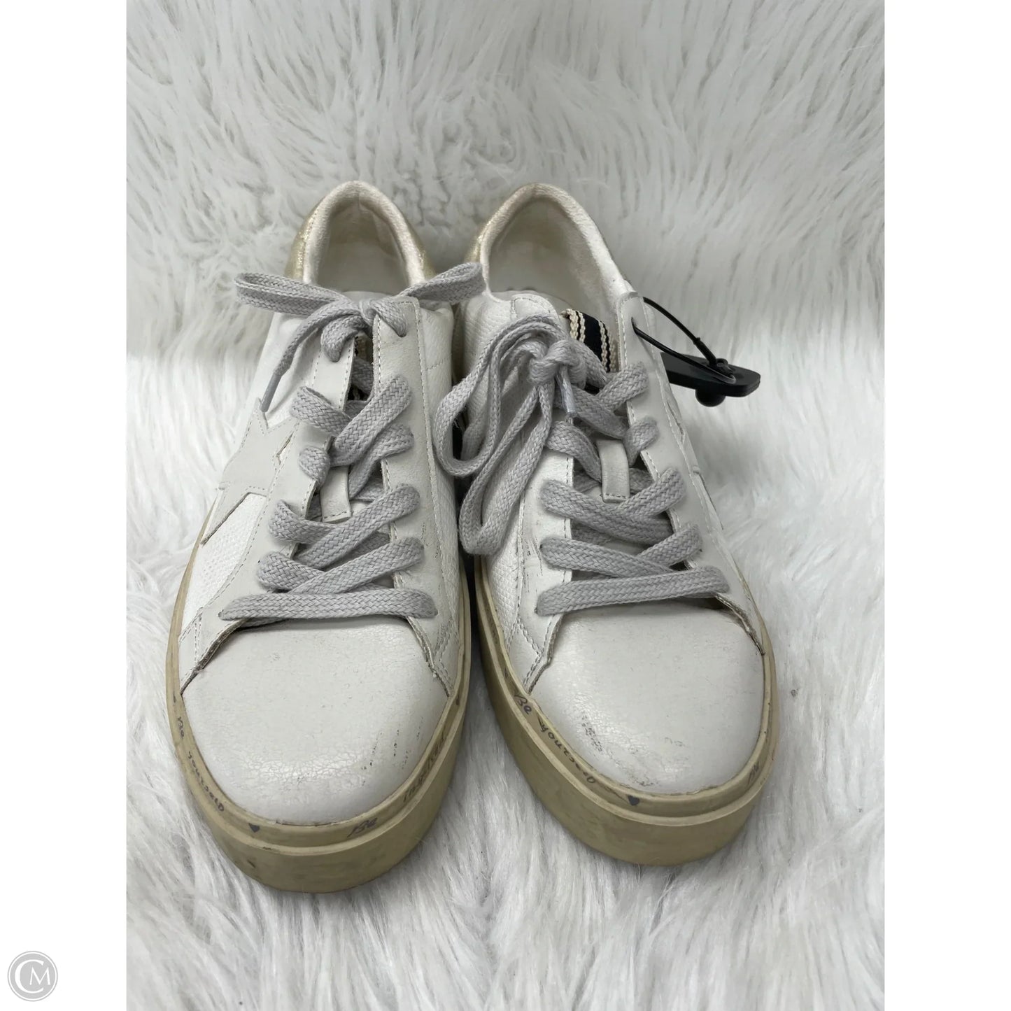 Shoes Sneakers By Shu Shop In Tan & White, Size: 7.5