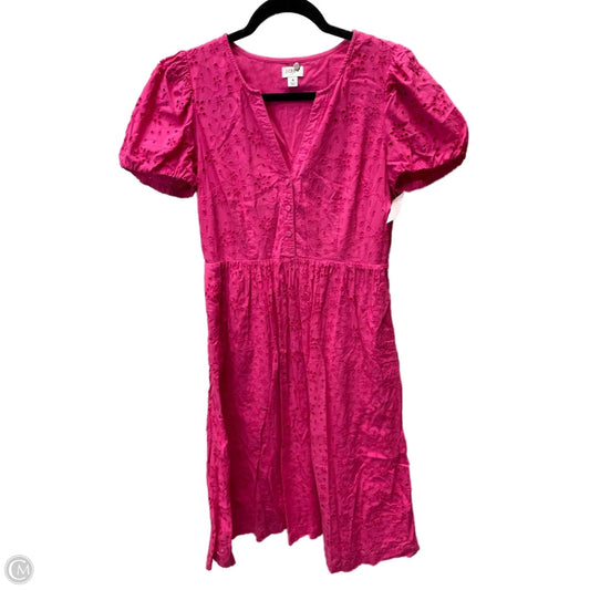 Dress Casual Midi By J. Crew In Pink, Size: S