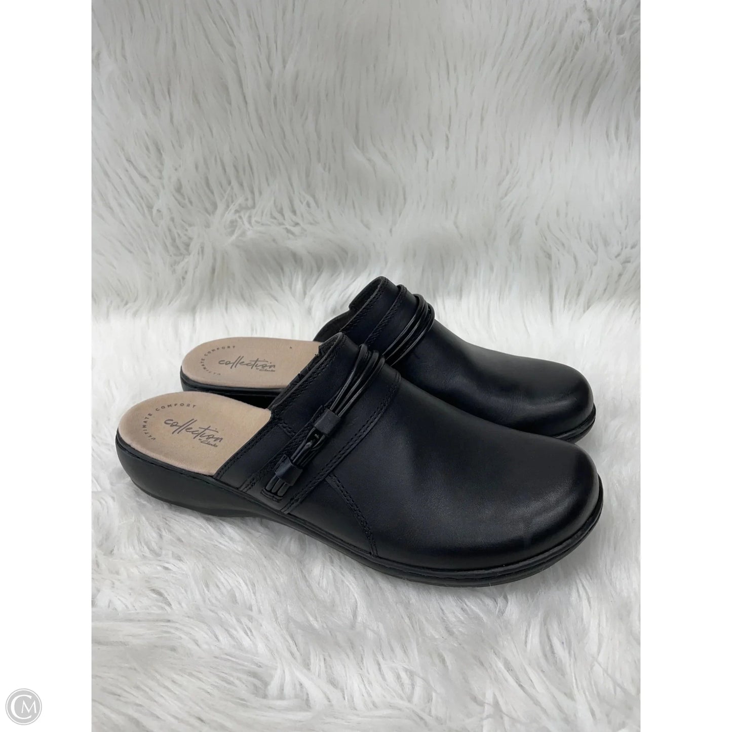 Shoes Flats By Clarks In Black, Size: 11