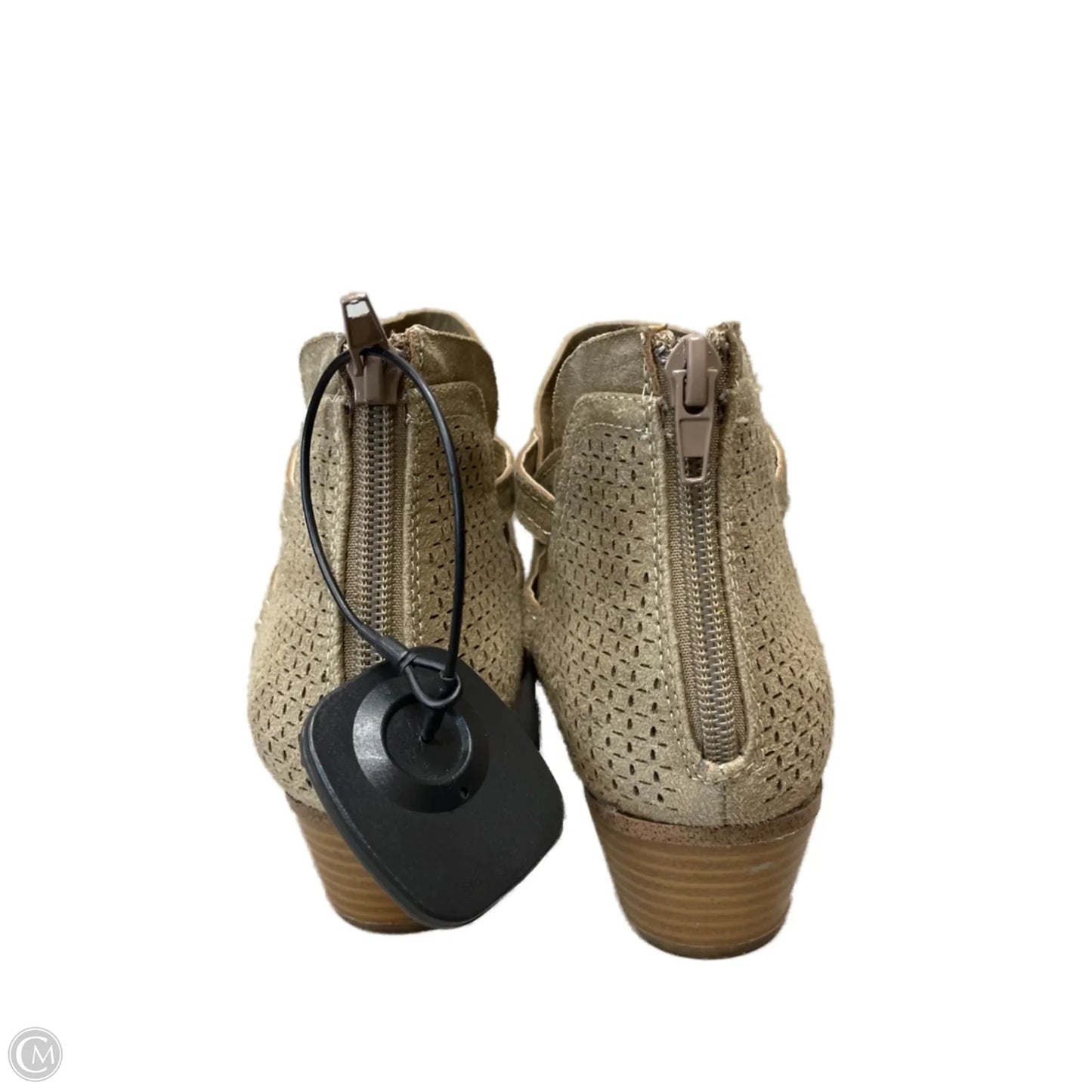 Shoes Heels Block By Fergalicious In Taupe, Size: 8