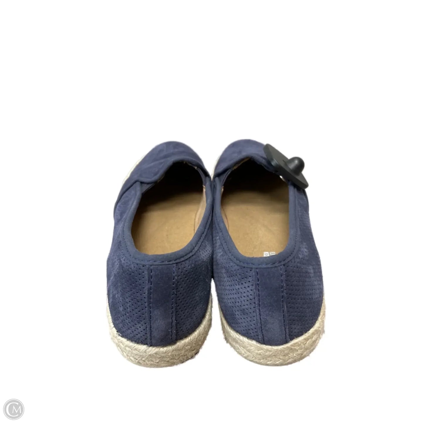 Shoes Flats By Clarks In Blue & Tan, Size: 8