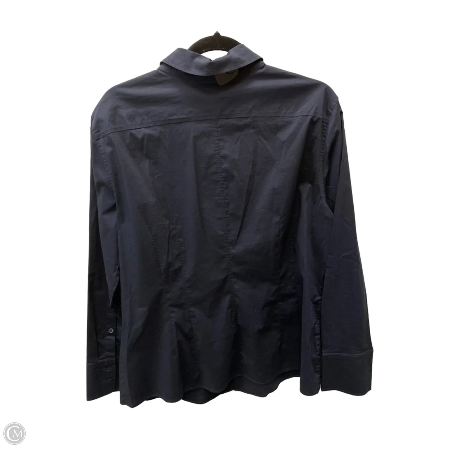 Top Long Sleeve Designer By Escada In Navy, Size: M