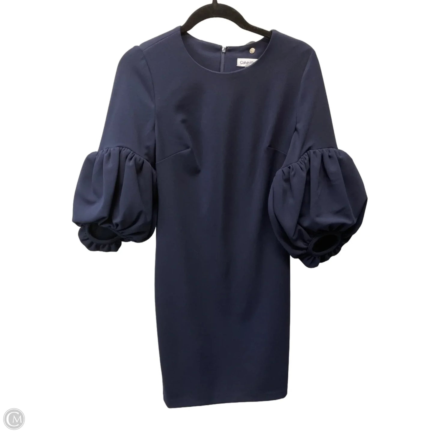 Dress Work By Calvin Klein In Navy, Size: S