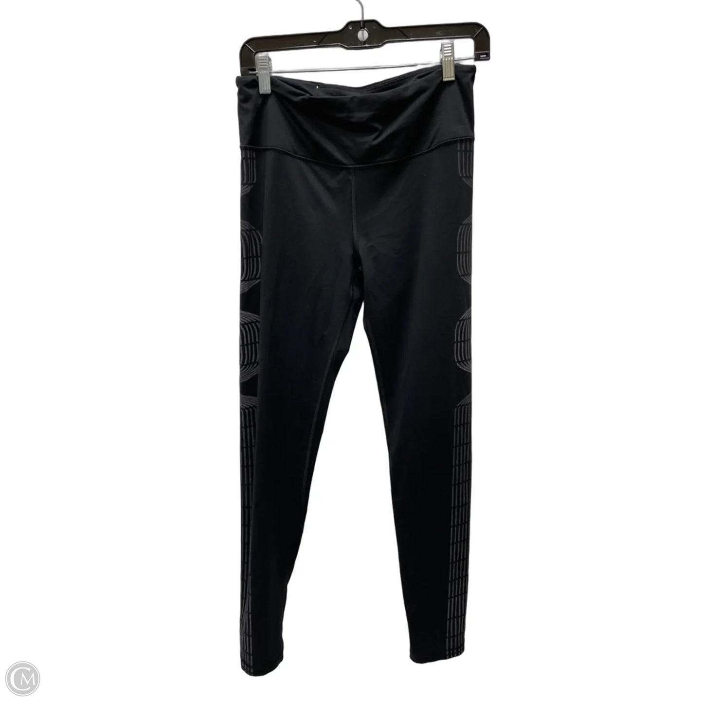 Athletic Leggings By Victorias Secret In Black & Grey, Size: M