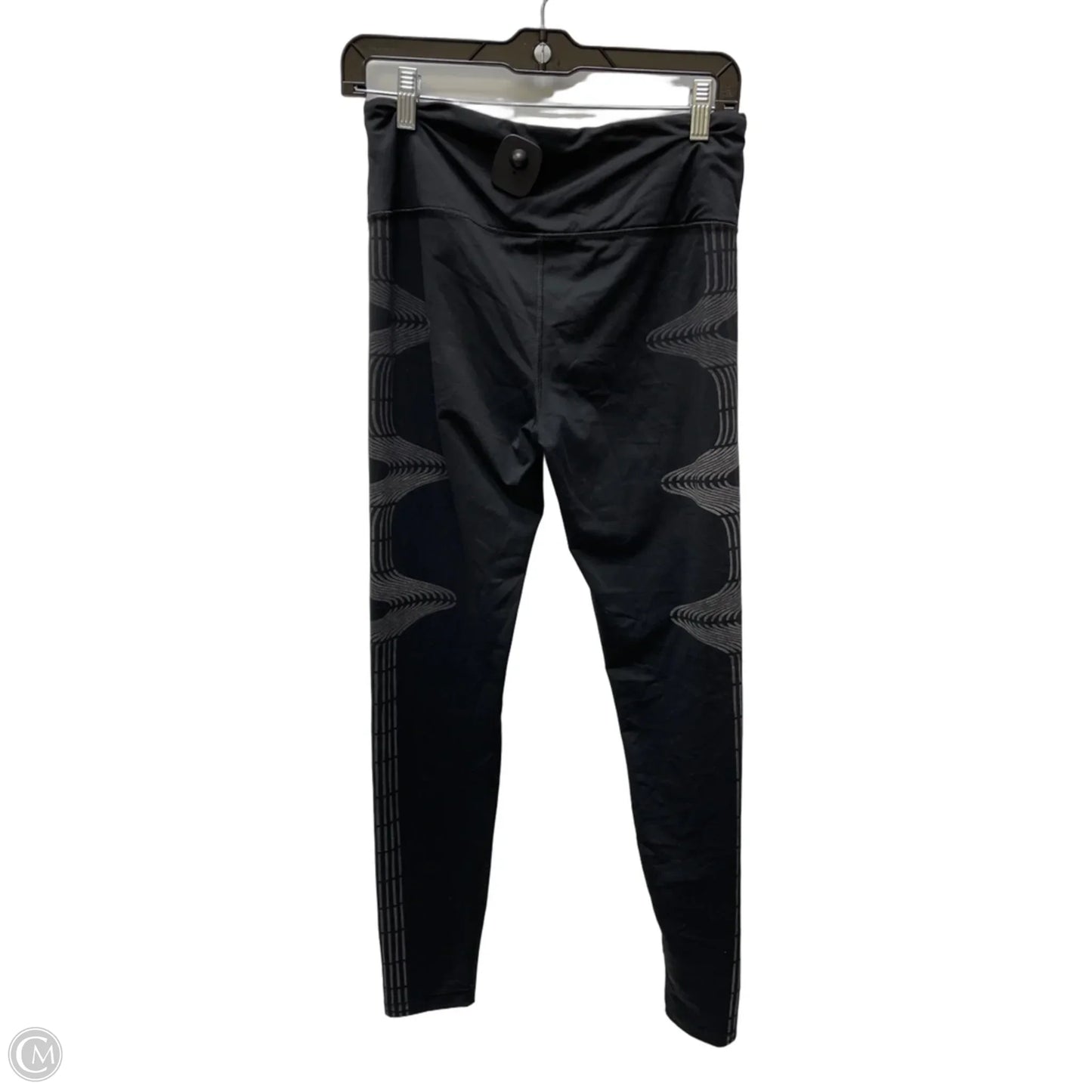 Athletic Leggings By Victorias Secret In Black & Grey, Size: M