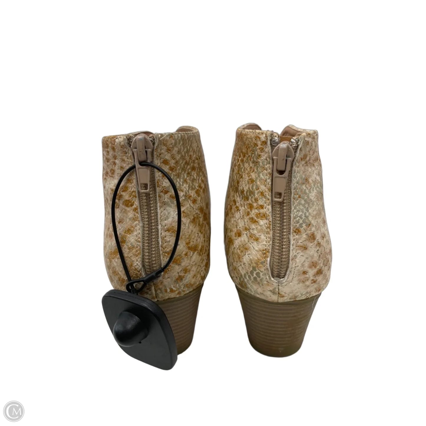 Boots Ankle Heels By Clothes Mentor In Snakeskin Print, Size: 9