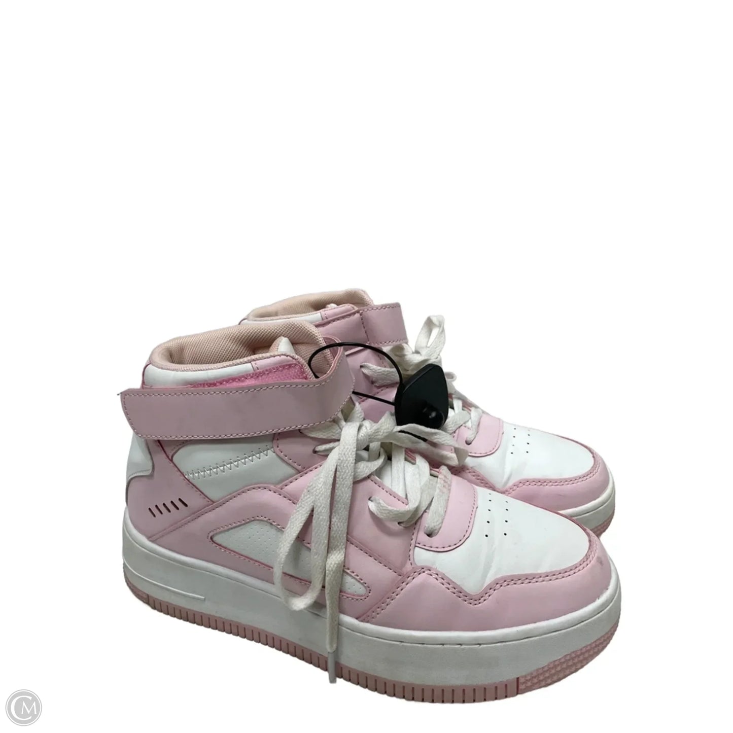 Shoes Sneakers By Express In Pink & White, Size: 10