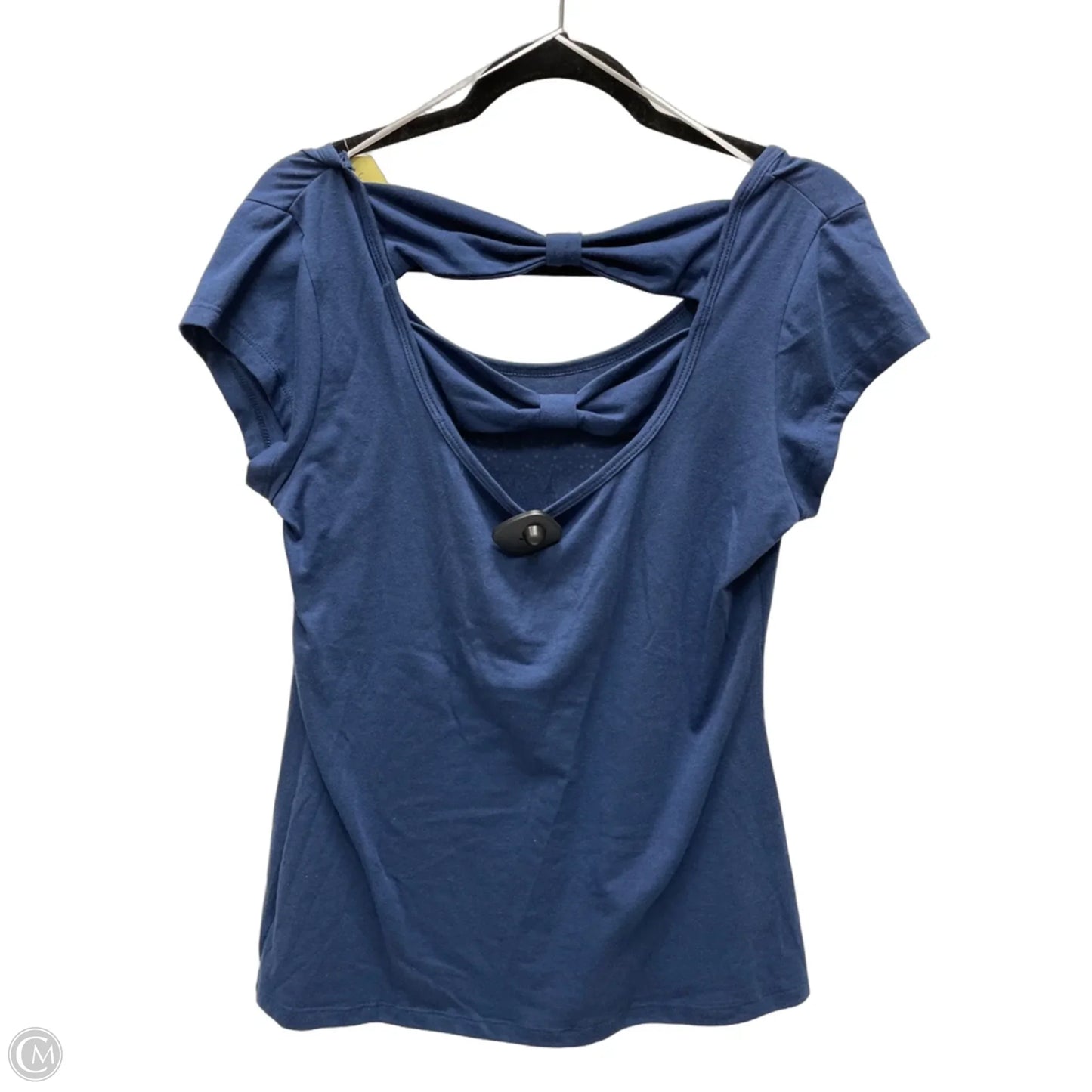 Top Short Sleeve By Clothes Mentor In Navy, Size: L