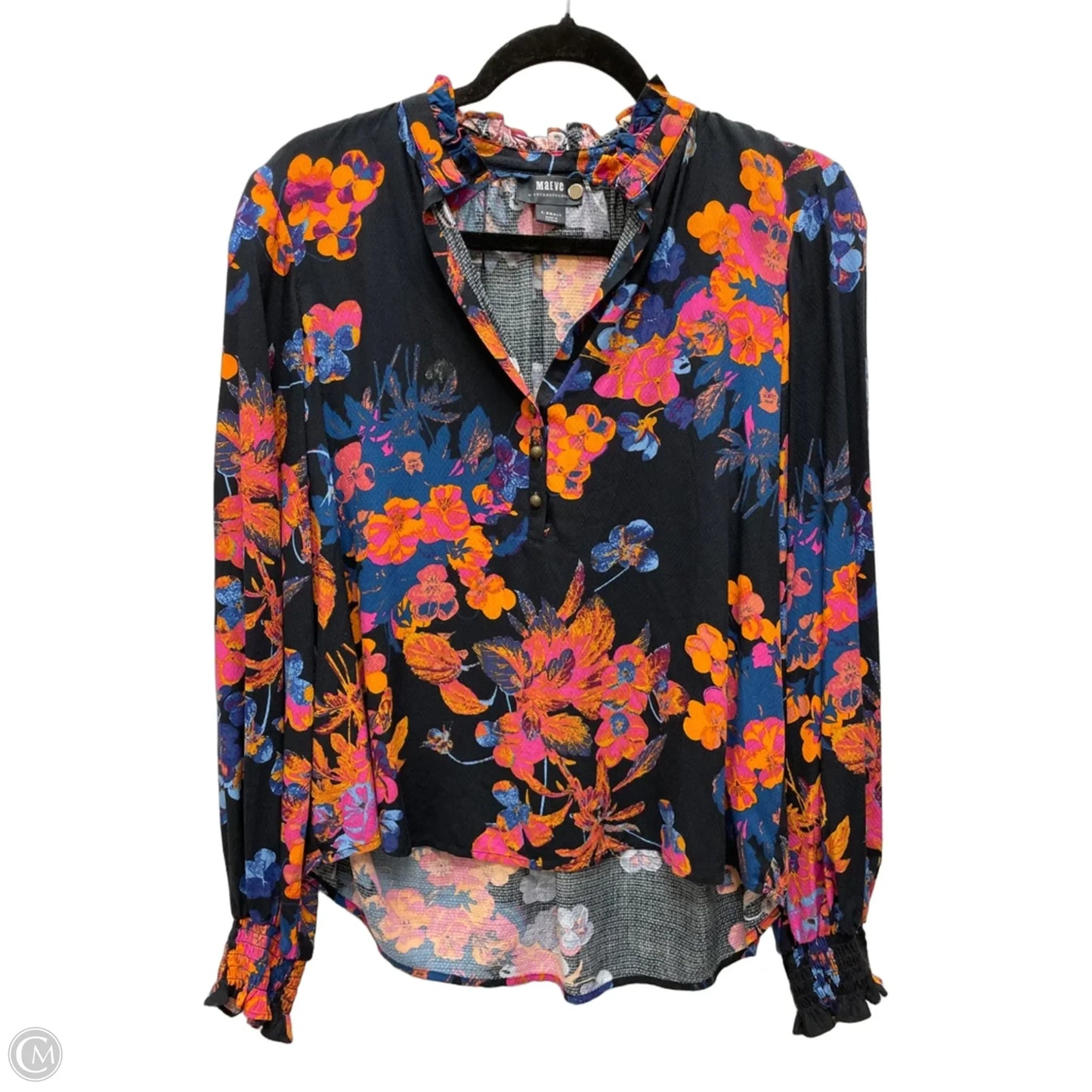 Top Long Sleeve By Maeve In Floral Print, Size: Xs
