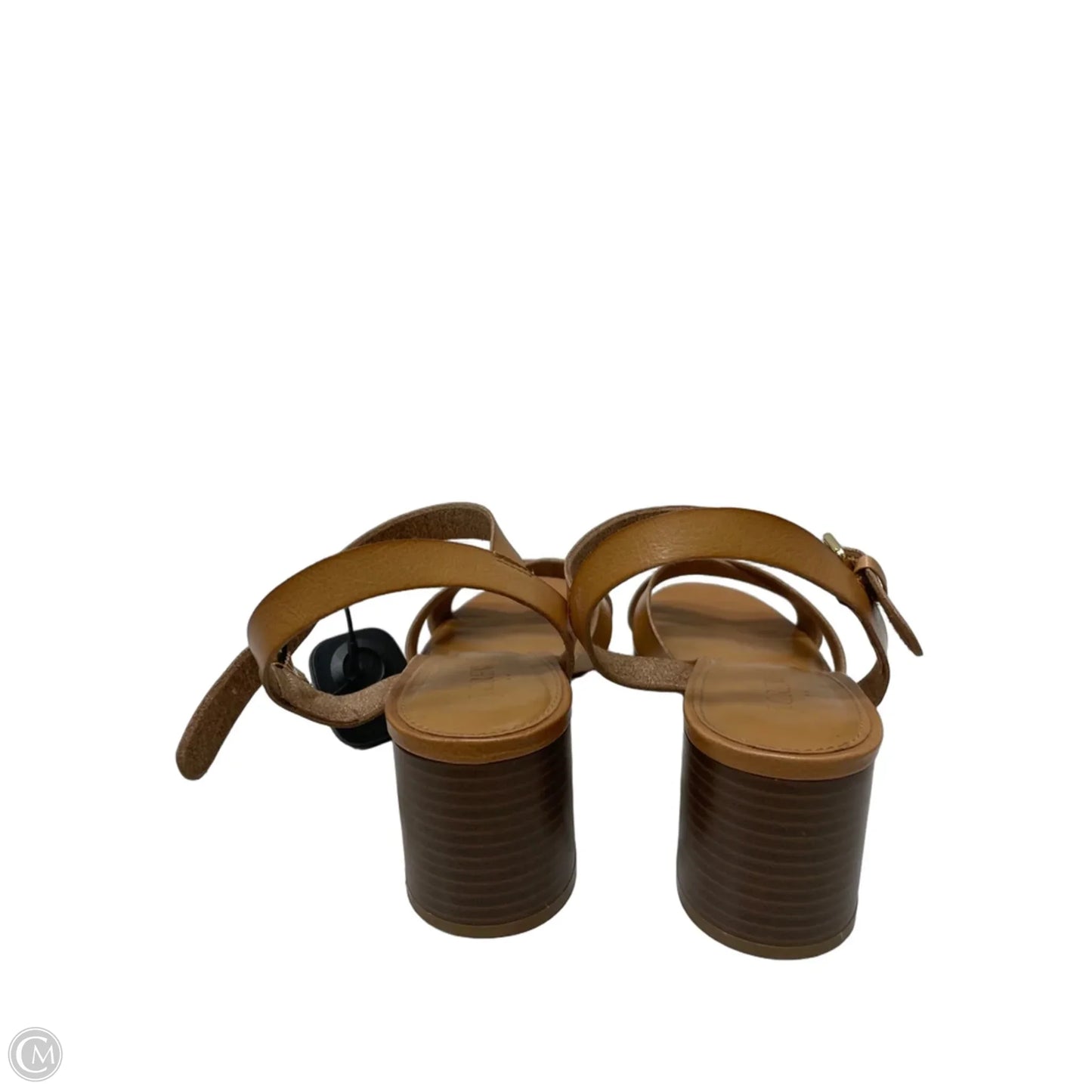 Sandals Heels Block By J. Crew In Tan, Size: 10