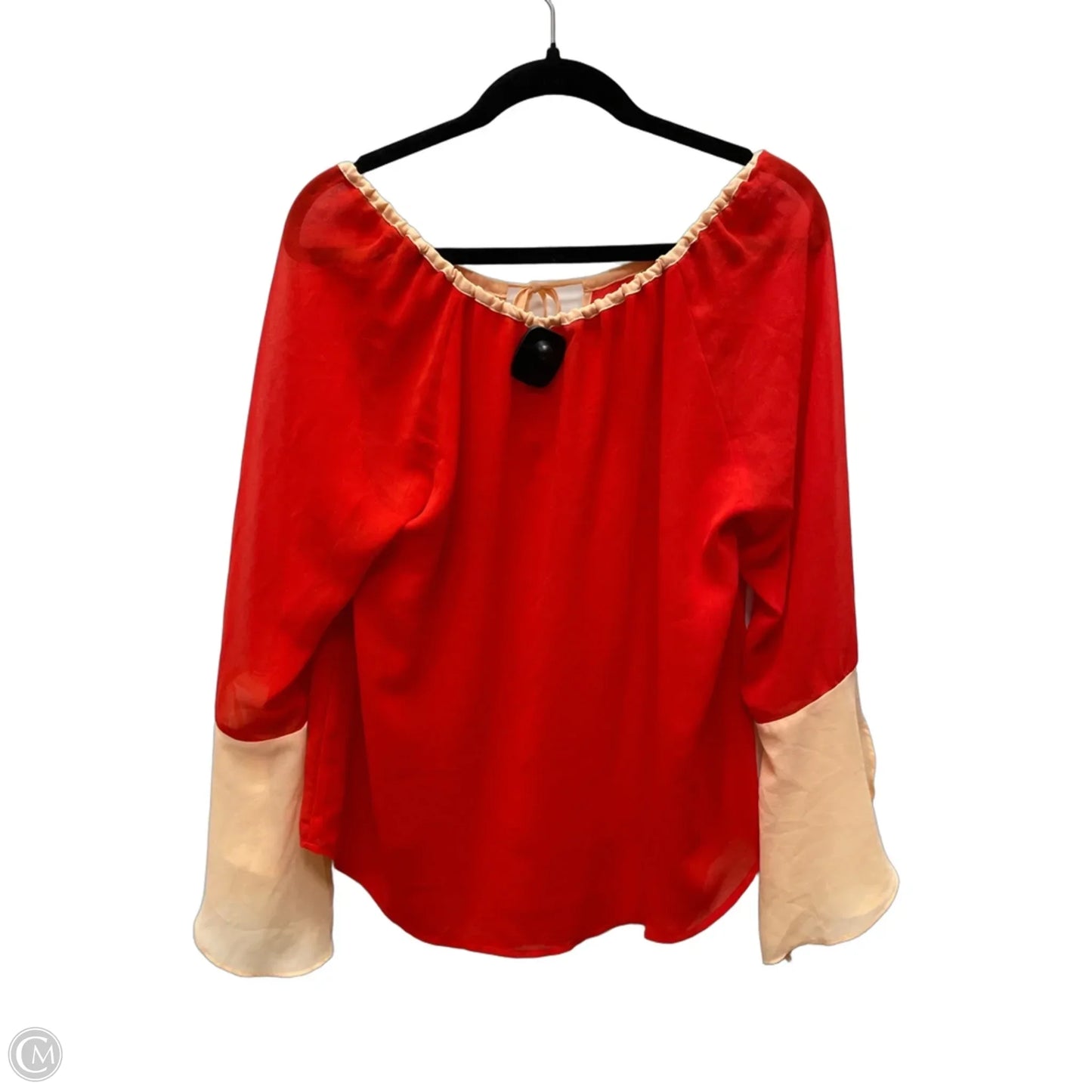Top 3/4 Sleeve By Clothes Mentor In Orange, Size: M