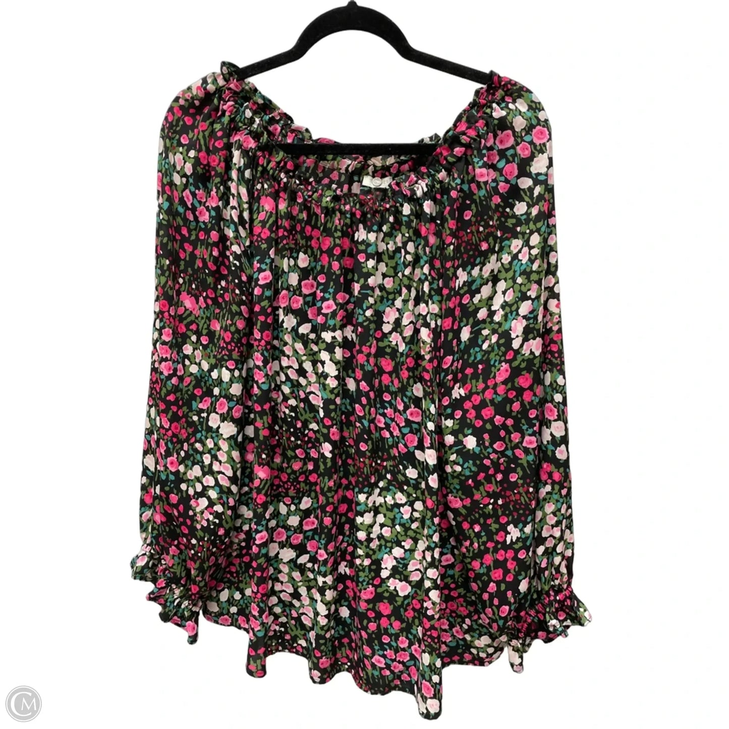 Top Long Sleeve By Talbots In Floral Print, Size: 2x