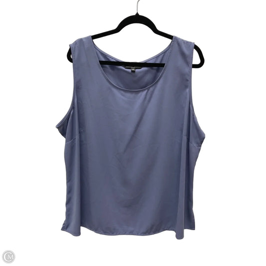 Top Sleeveless By Elementz In Blue, Size: 3x