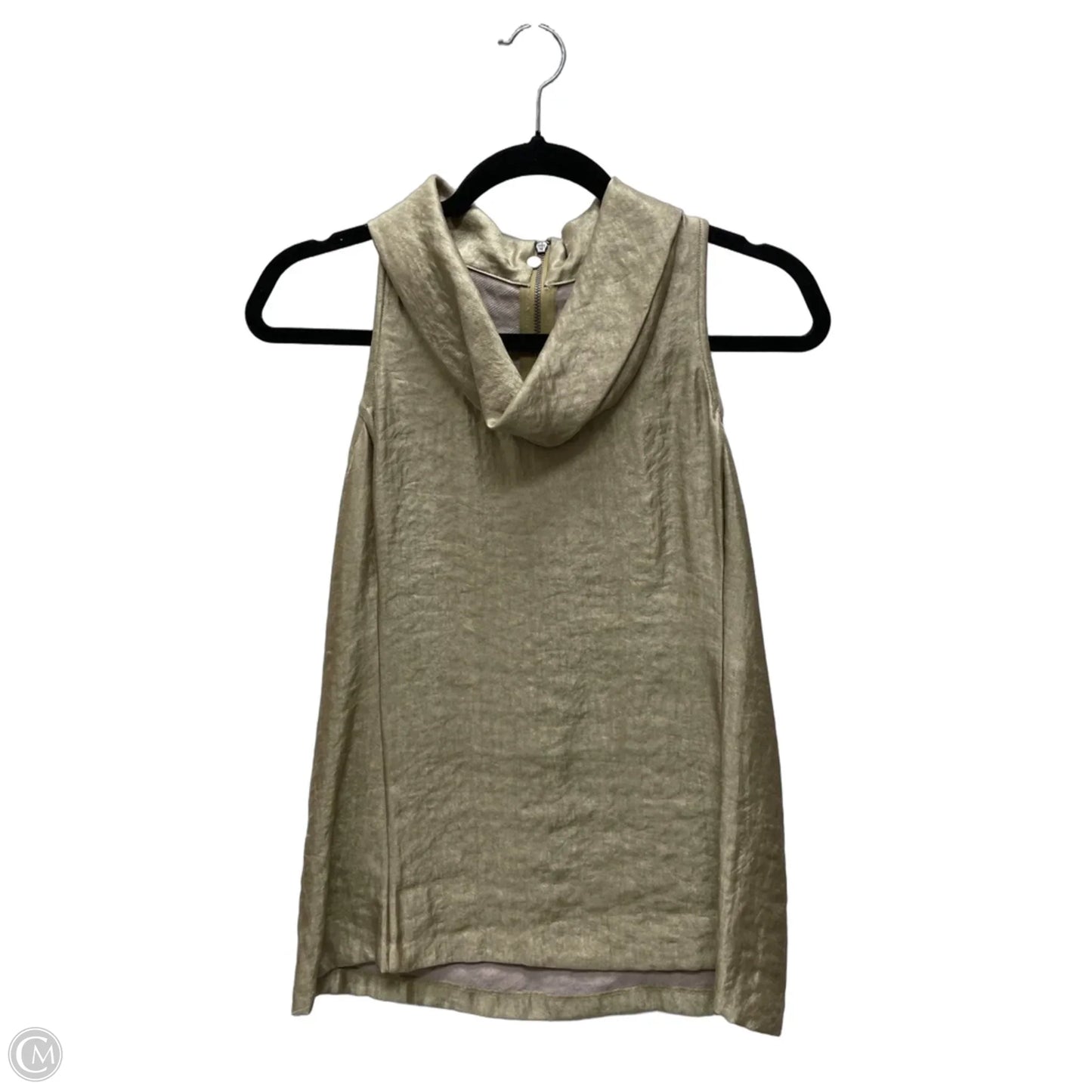 Top Sleeveless By Ann Taylor In Gold, Size: Xs
