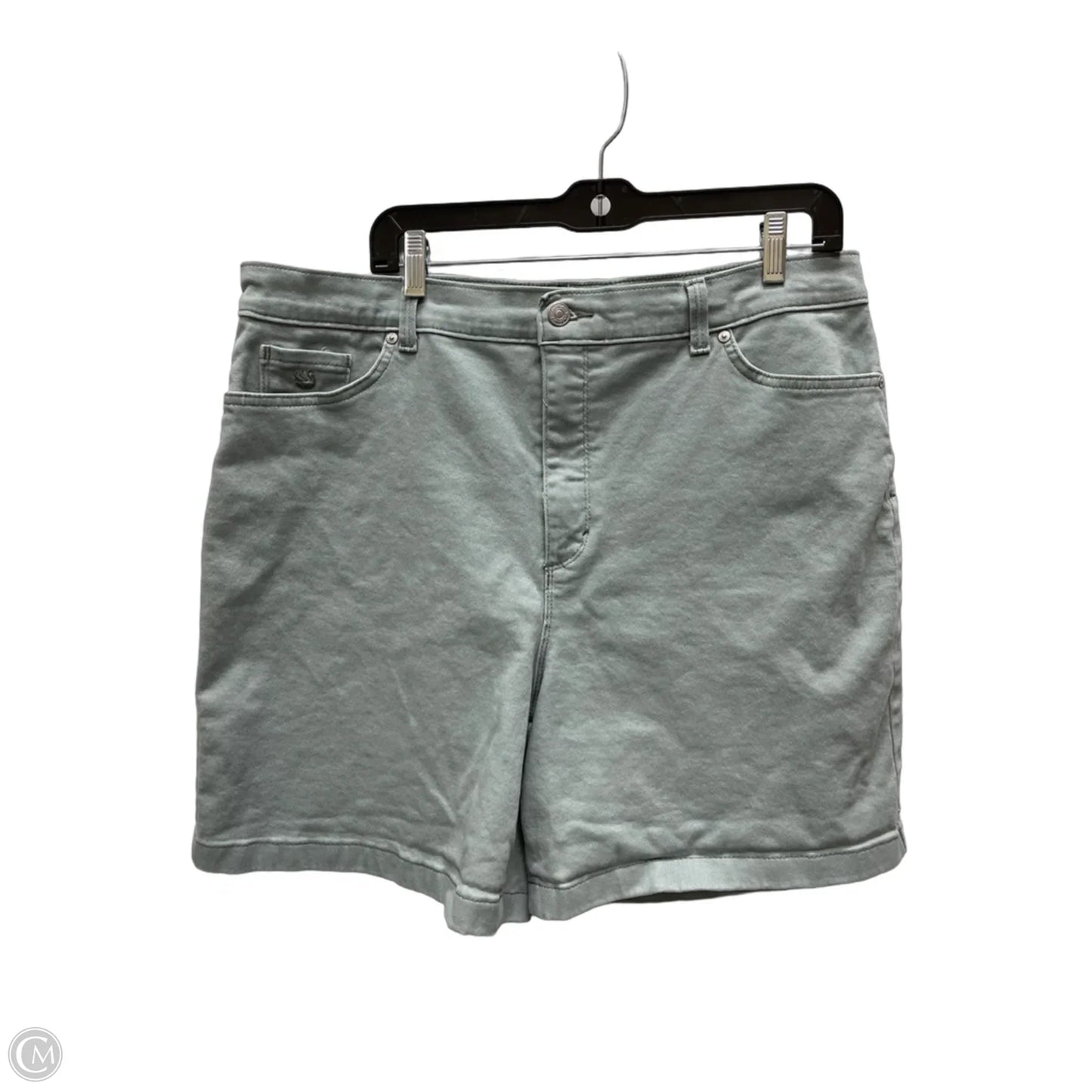 Shorts By Gloria Vanderbilt In Green, Size: 18