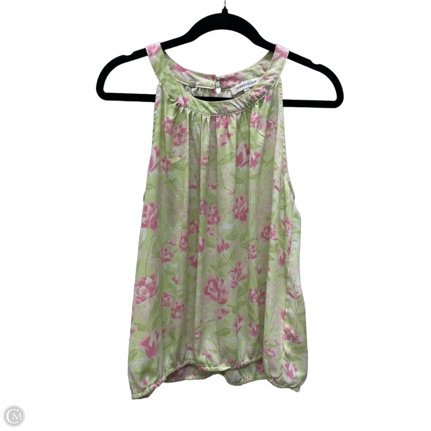 Top Sleeveless By Rose And Olive In Floral Print, Size: L