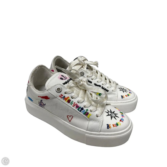 Shoes Sneakers By Zadig And Voltaire In White, Size: 7.5