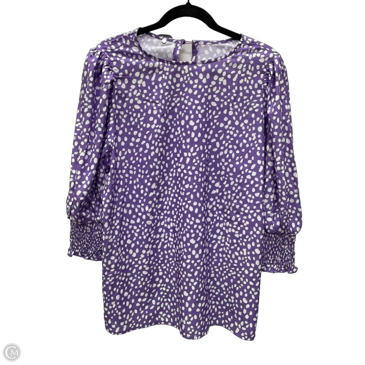 Top Short Sleeve By Clothes Mentor In Polkadot Pattern, Size: Xl