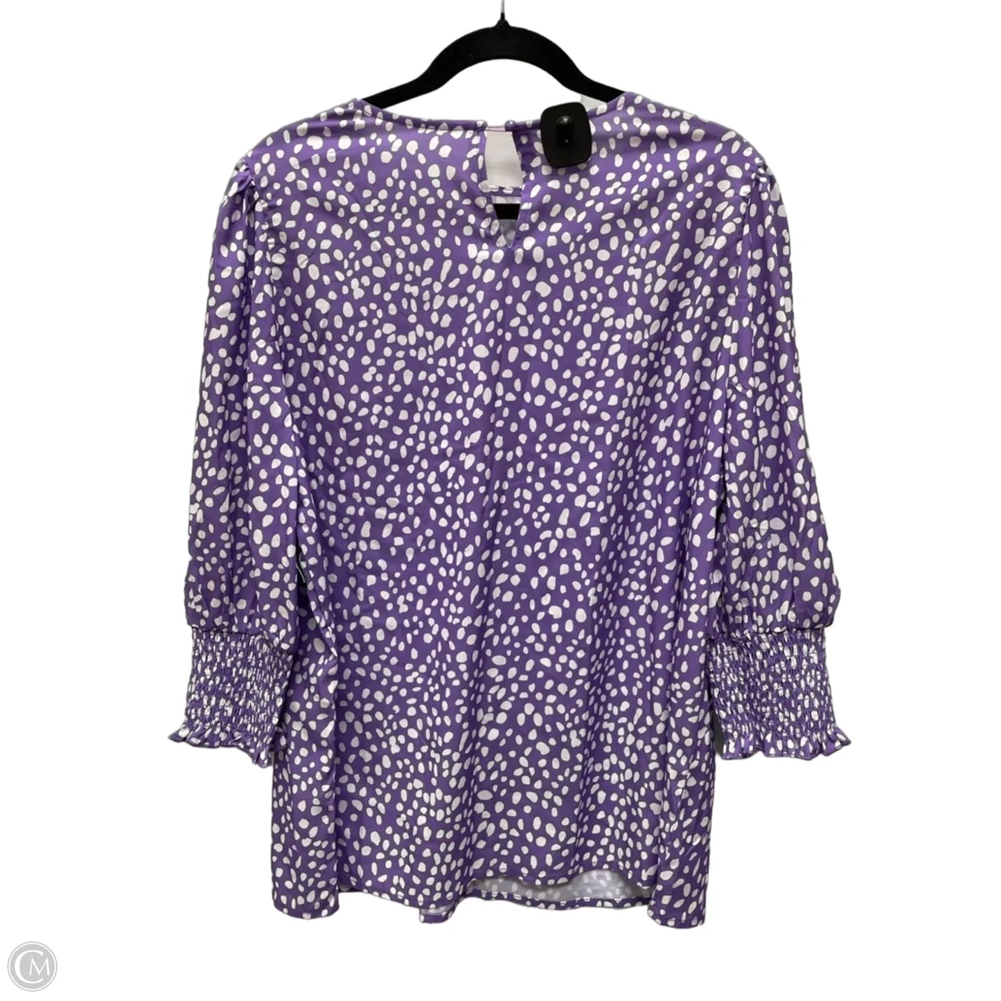 Top Short Sleeve By Clothes Mentor In Polkadot Pattern, Size: Xl