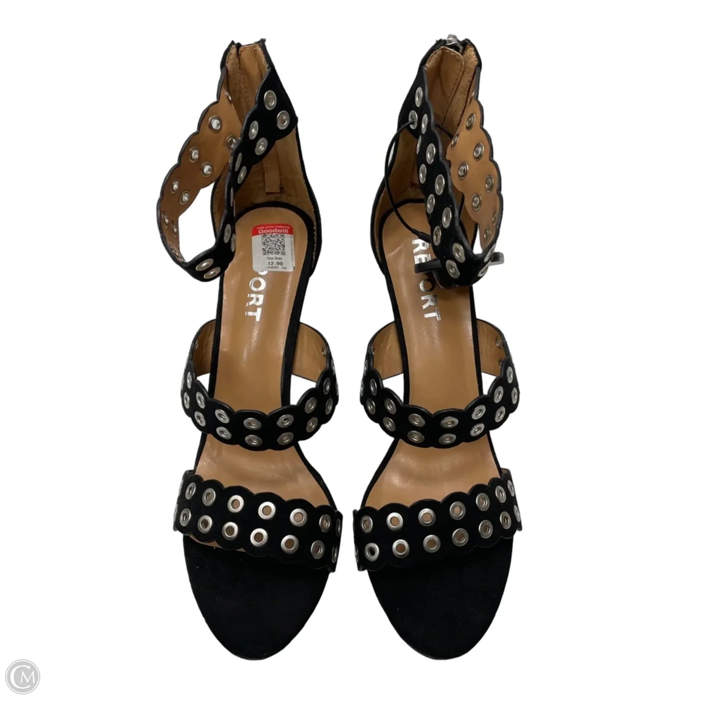 Sandals Heels Stiletto By Report In Black, Size: 10