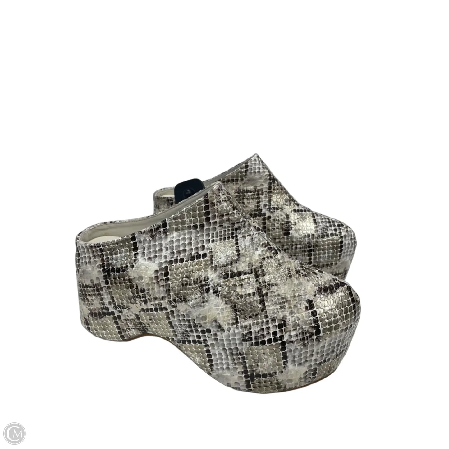 Shoes Heels Platform By Azalea Wang In Snakeskin Print, Size: 8