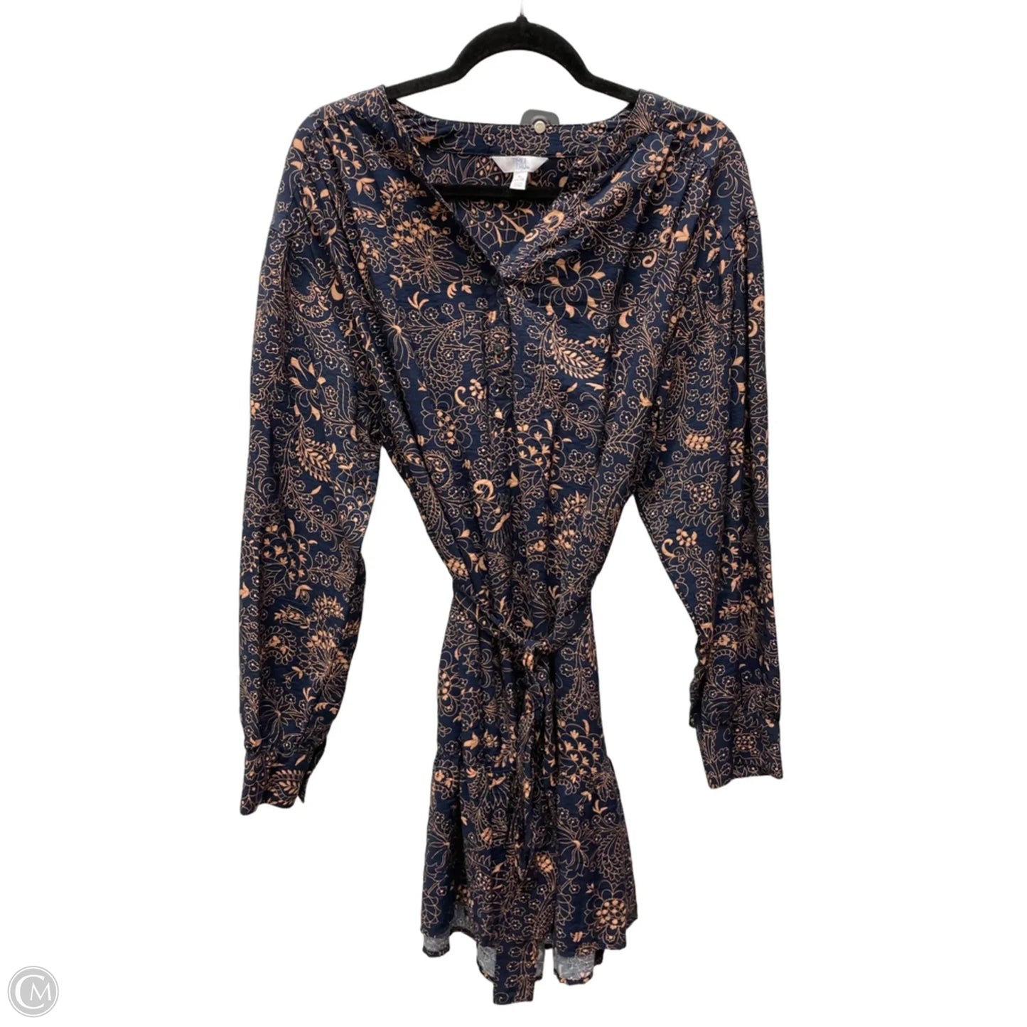 Dress Casual Short By Time And Tru In Floral Print, Size: Xl