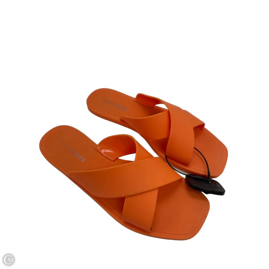Sandals Flats By Steve Madden In Orange, Size: 7