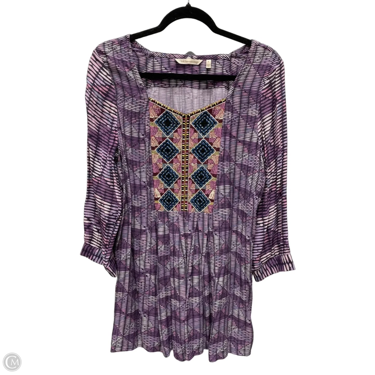 Tunic Long Sleeve By Soft Surroundings In Purple, Size: S