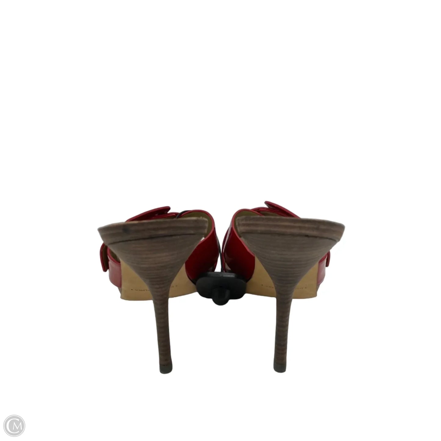 Sandals Heels Stiletto By Donald Pliner In Red, Size: 9