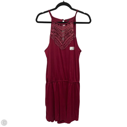 Romper By Clothes Mentor In Maroon, Size: L