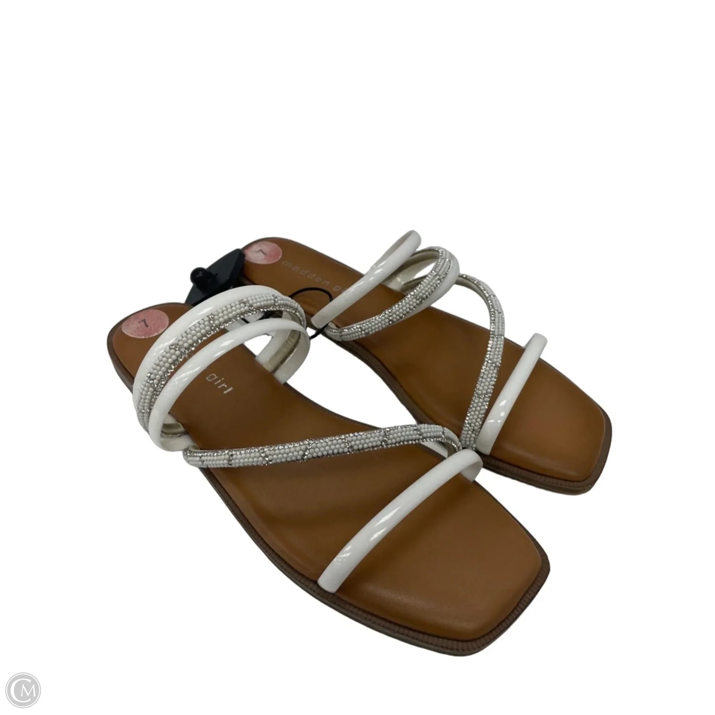 Sandals Flats By Madden Girl In White, Size: 7