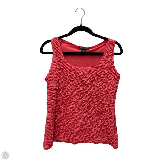 Top Sleeveless By Sunny Taylor In Coral, Size: Lp
