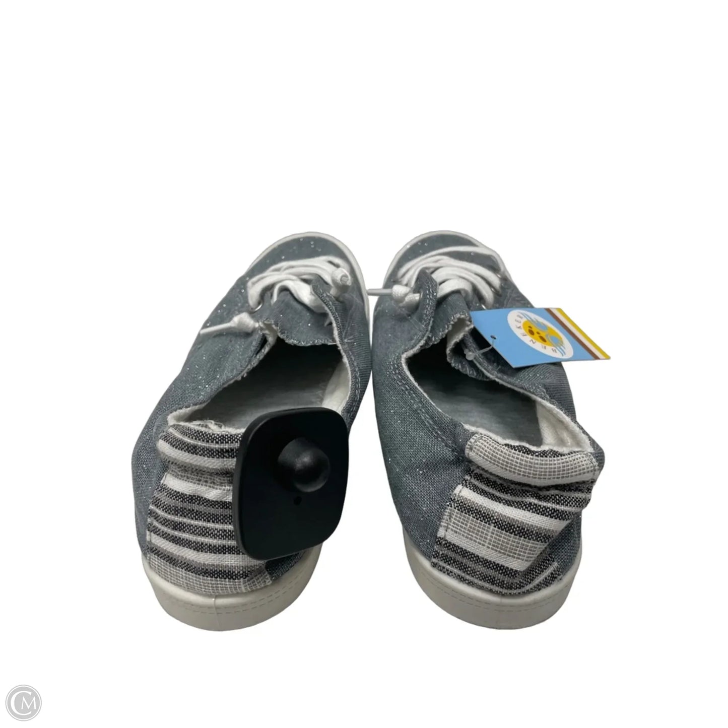 Shoes Flats By Clothes Mentor In Blue Denim, Size: 9