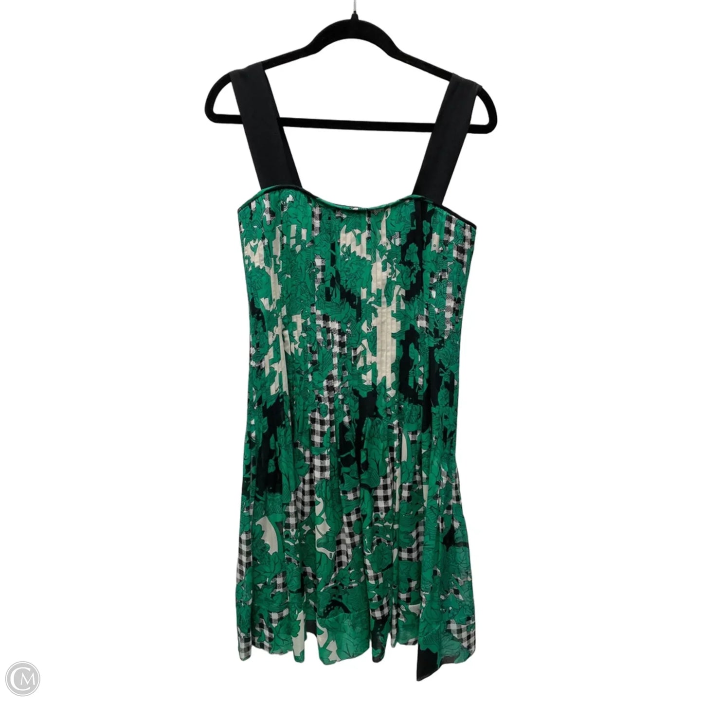Dress Designer By Diane Von Furstenberg In Black & Green, Size: S